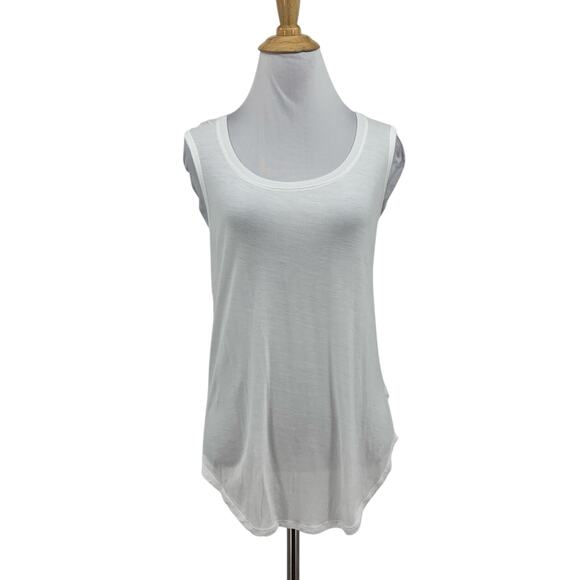 ATM Anthony Thomas Melillo Tank Top Womens S Small White Wide Strap Sweetheart - Picture 1 of 14